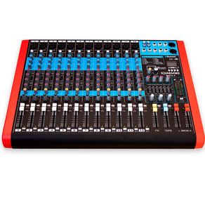 Mesa de Som Soundvoice MS12.4 AUX 12 Canais 4 Aux Efeito Phanton Power USB Bivolt -| C025171
